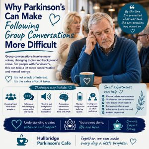 Why Parkinson’s Can Make Following Group Conversations More Difficult - PCUK