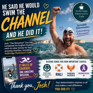 Josh “The Showman” Cox Completes His English Channel Swim for Charity - PCUK