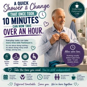 Why Getting Ready Can Take So Much Longer With Parkinson’s - PCUK